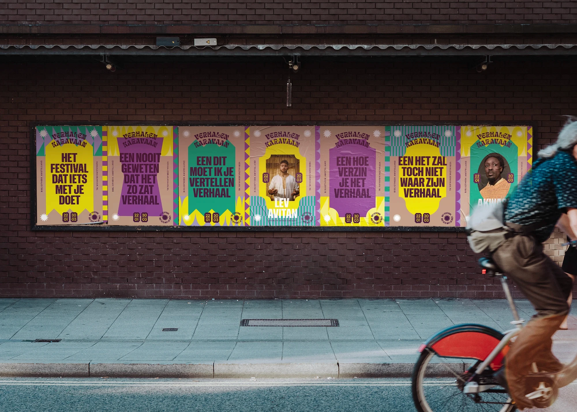 Grafisch ontwerp Verhalen Karavaan posters