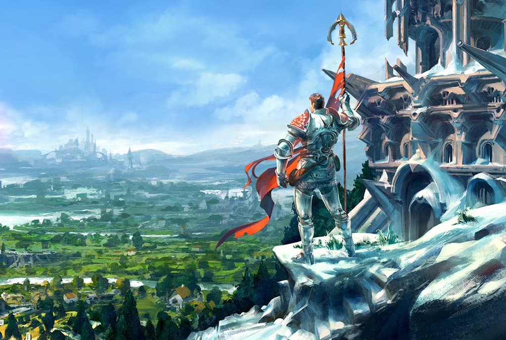 adventurer looks over Gielinor