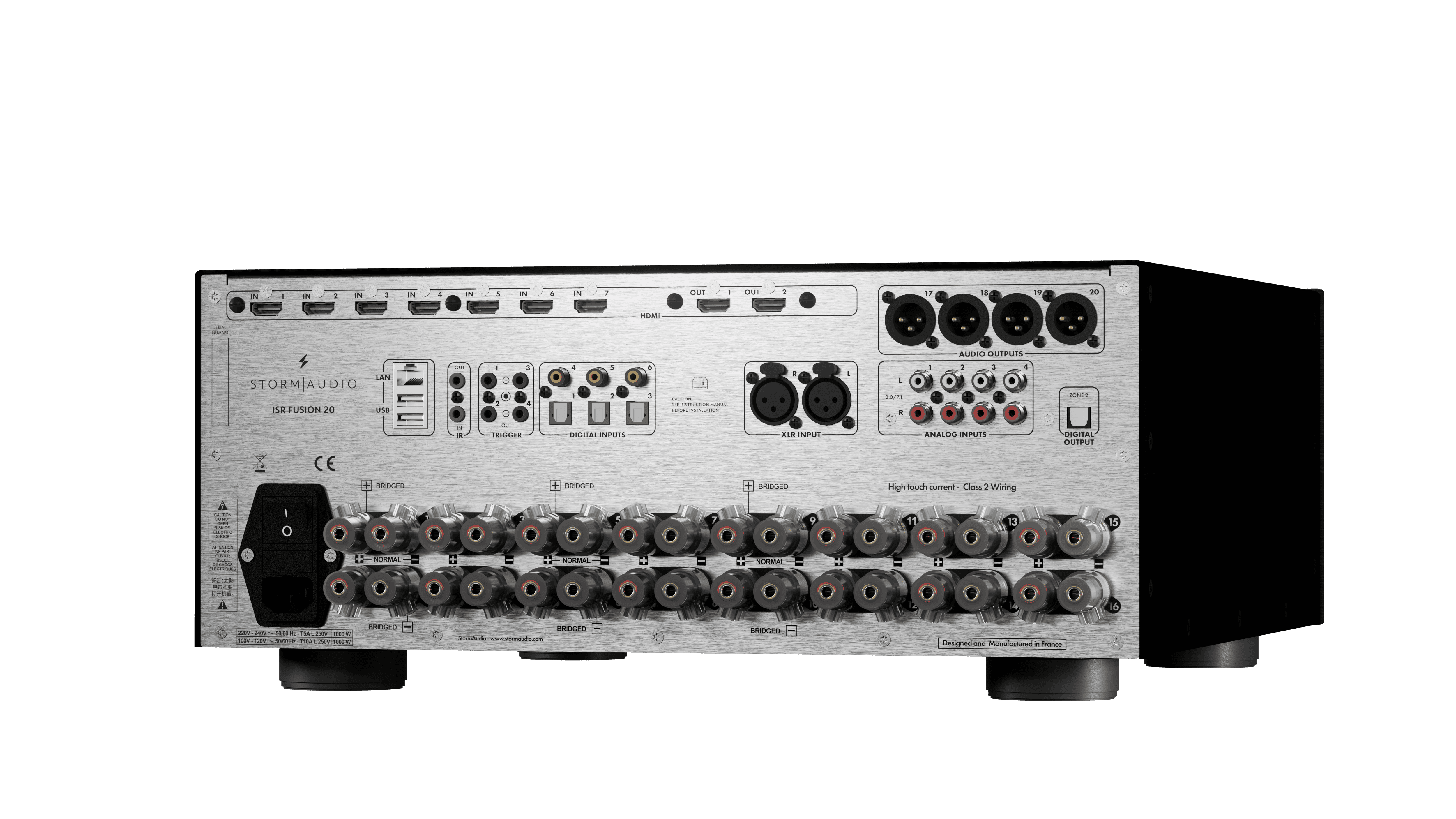 StormAudio ISR Fusion 20 back panel connections