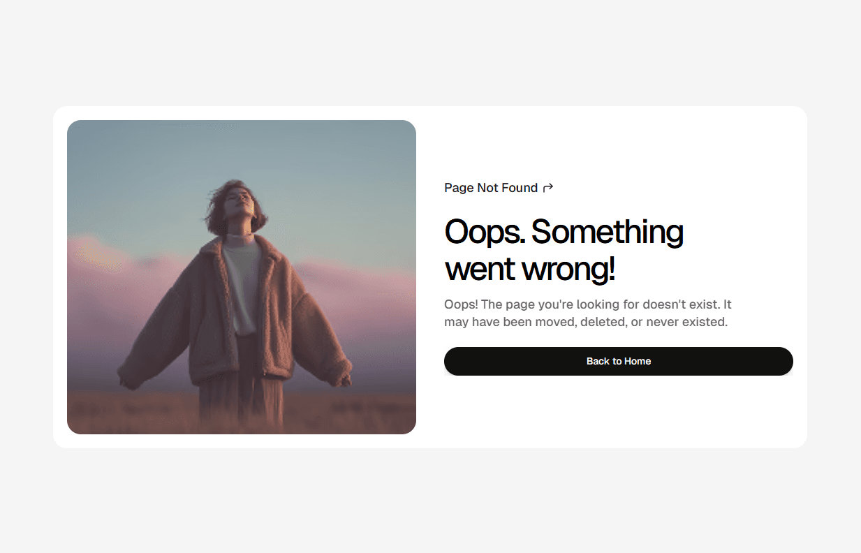 Framer 404 Section Component