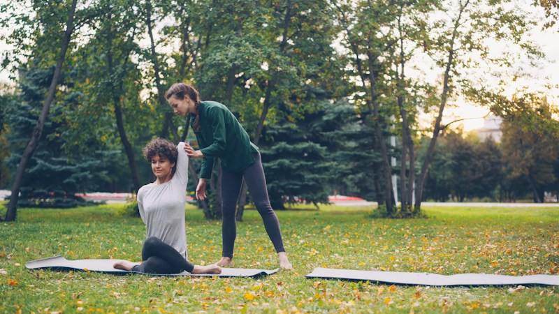 Individuell angeleitetes Training im Park