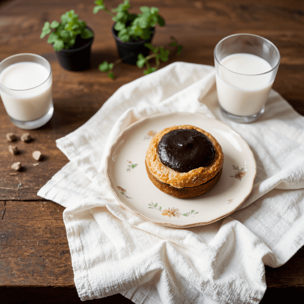 product photography of chocolate pastry