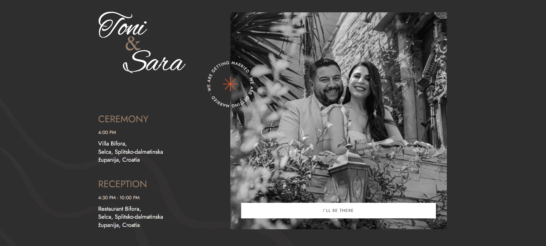 Image of a wedding couple