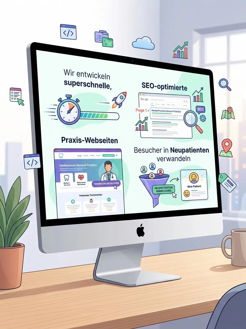 Zahnarzt Praxis Webseite