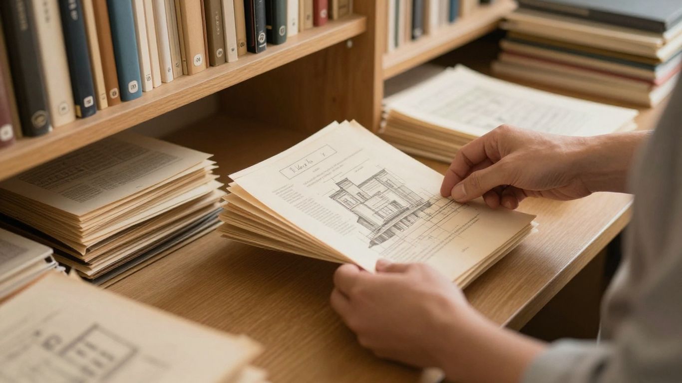 Complex archival data being organized into digital categories