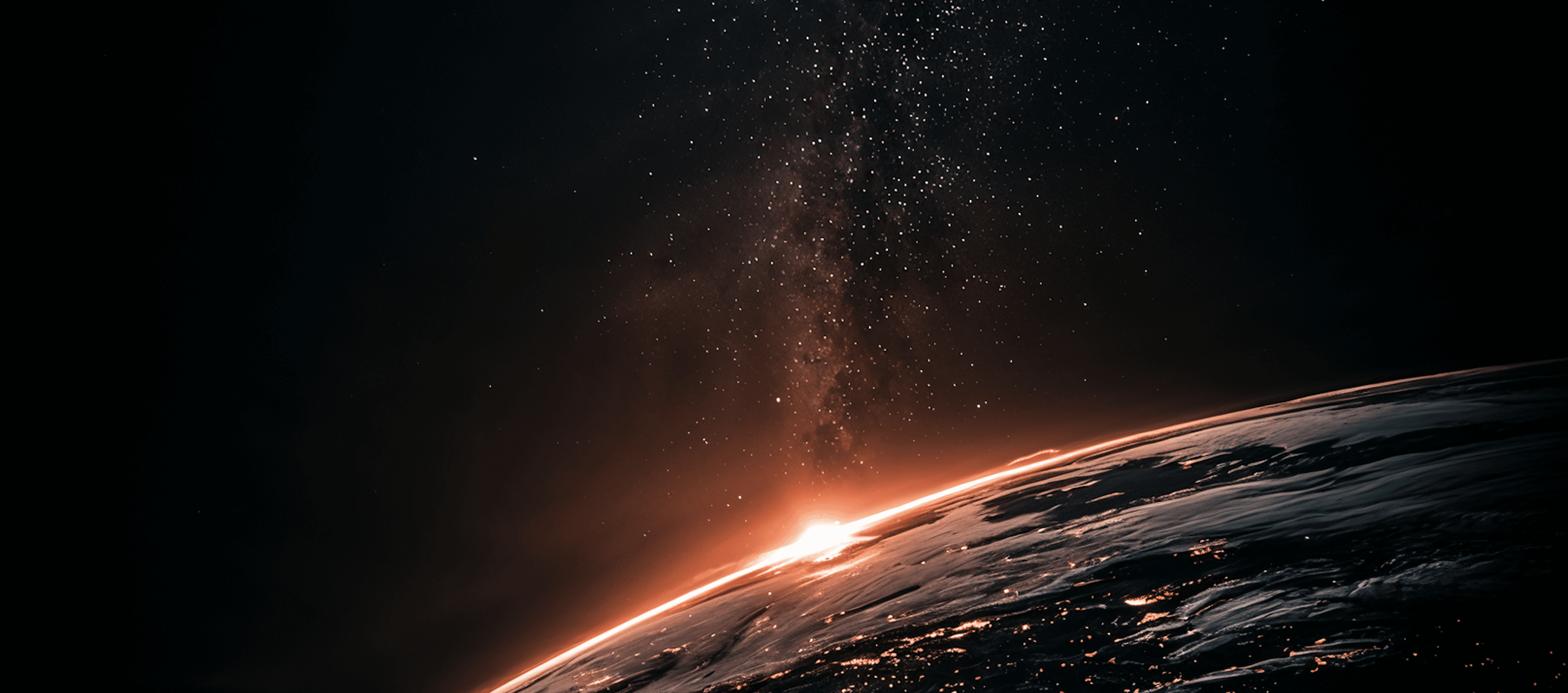 Person watches vibrant aurora borealis in starry night sky