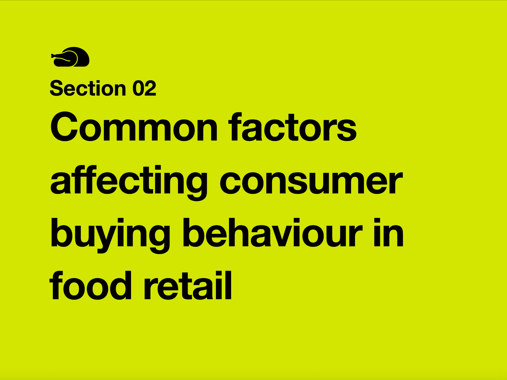 Market Segmentation in the Food Industry