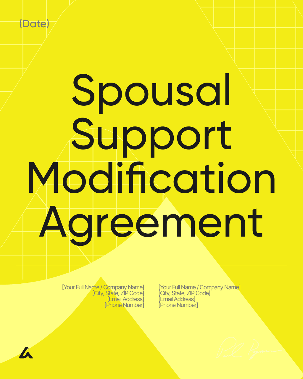 Spousal Support Modification Agreement
