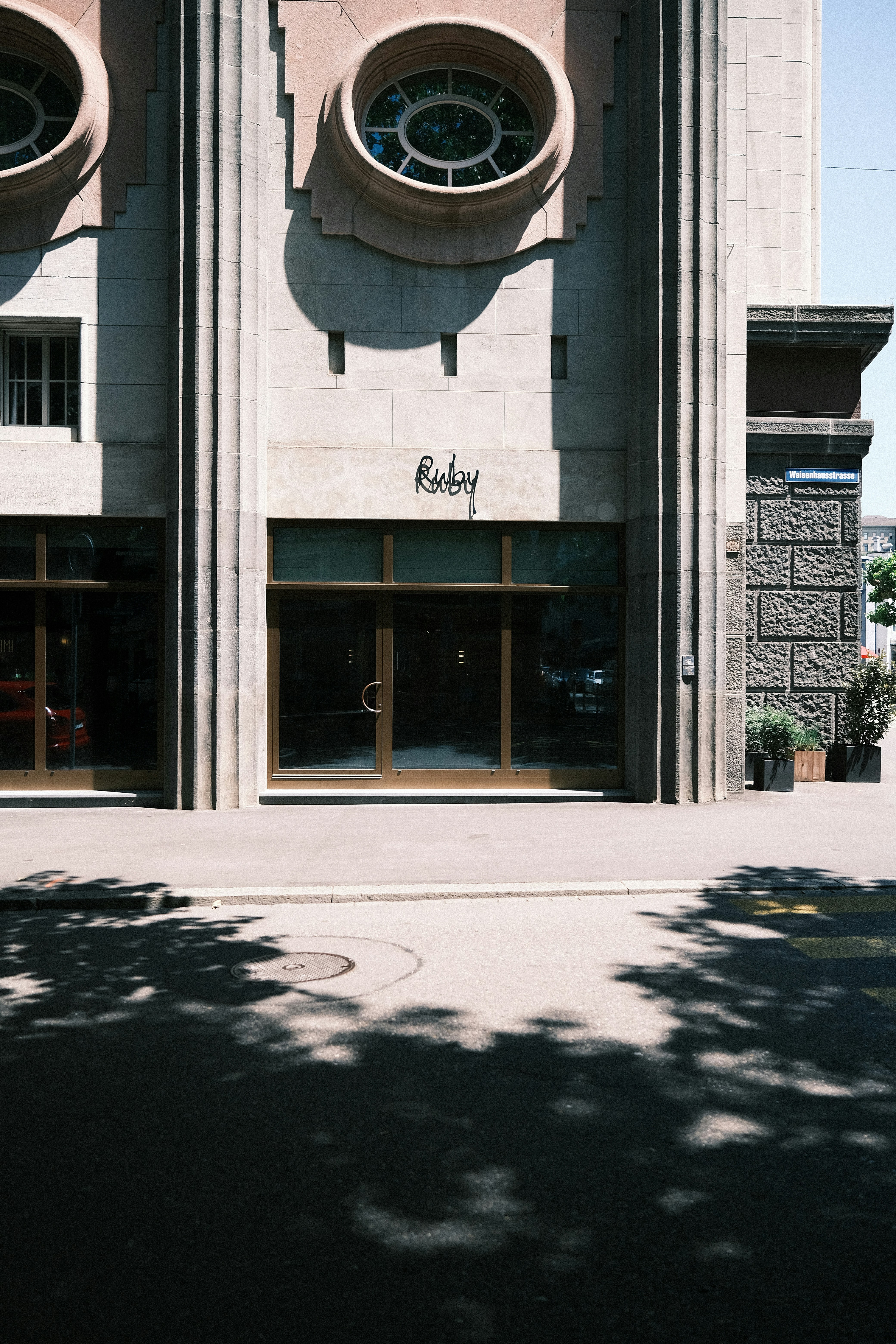a building with a large clock on the front