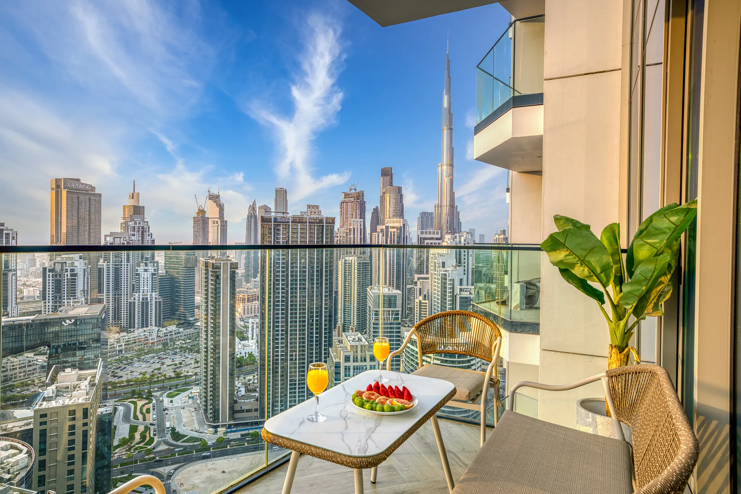 View over Downtown Dubai from a PROPUP-managed apartment balcony