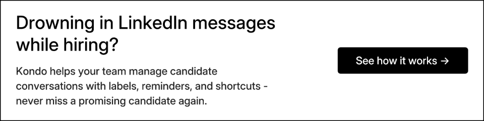 Drowning in LinkedIn messages while hiring?