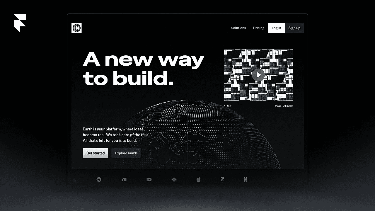 Landing page with new way to build headline