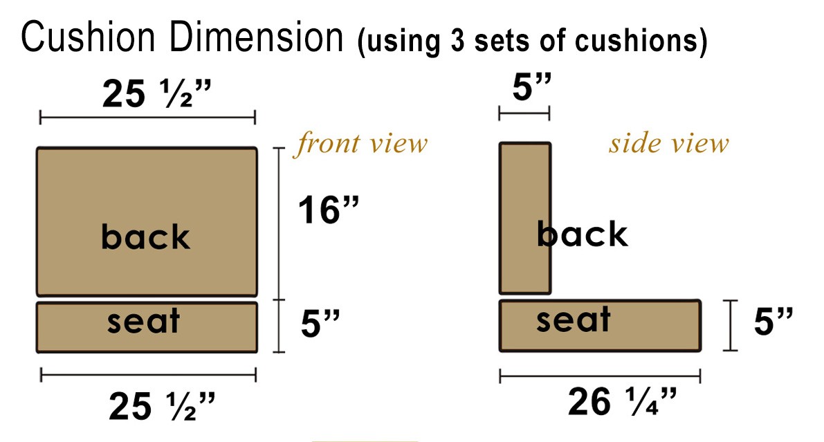 cushion size