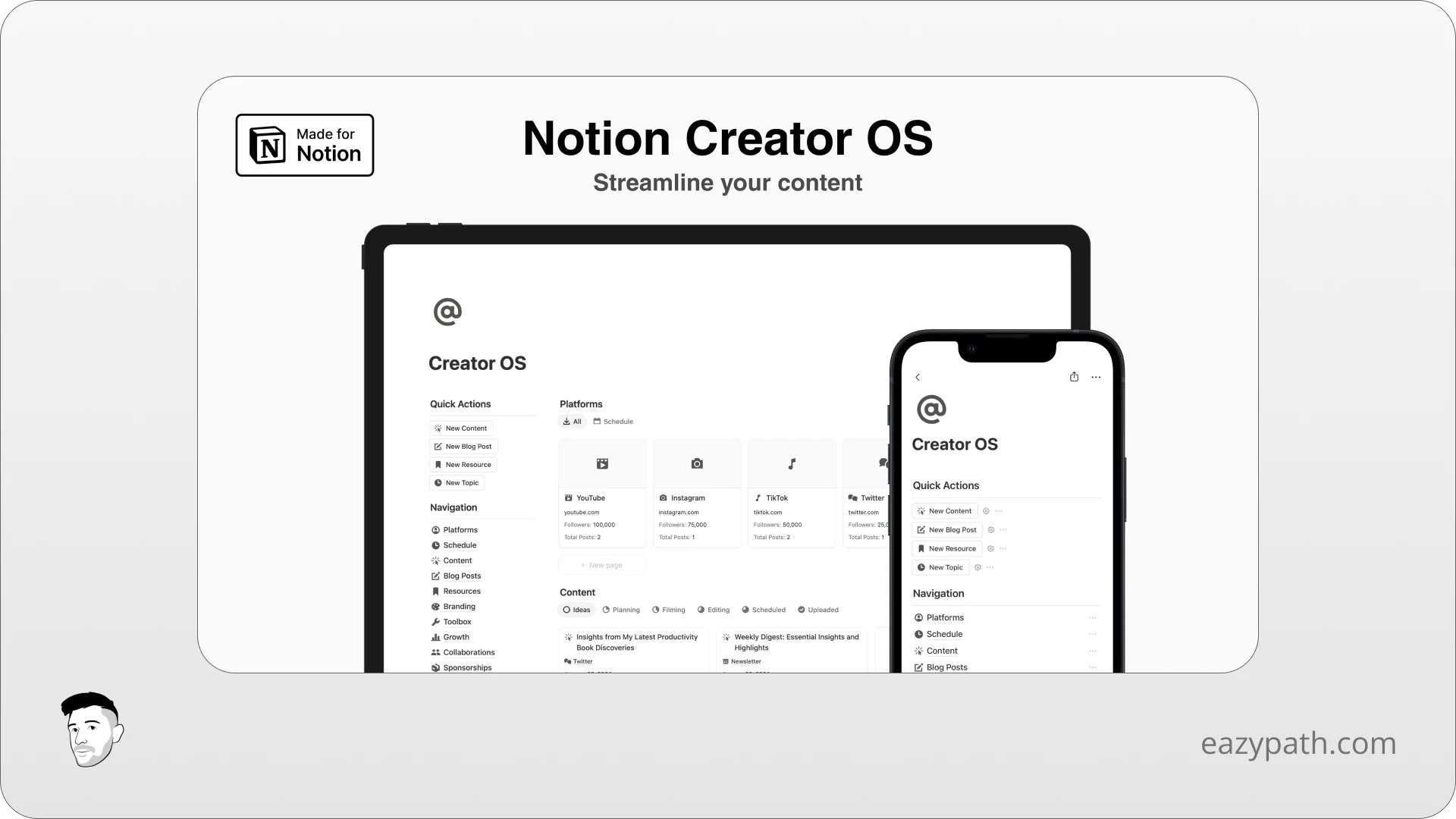 Notion Social Media Template Creator OS