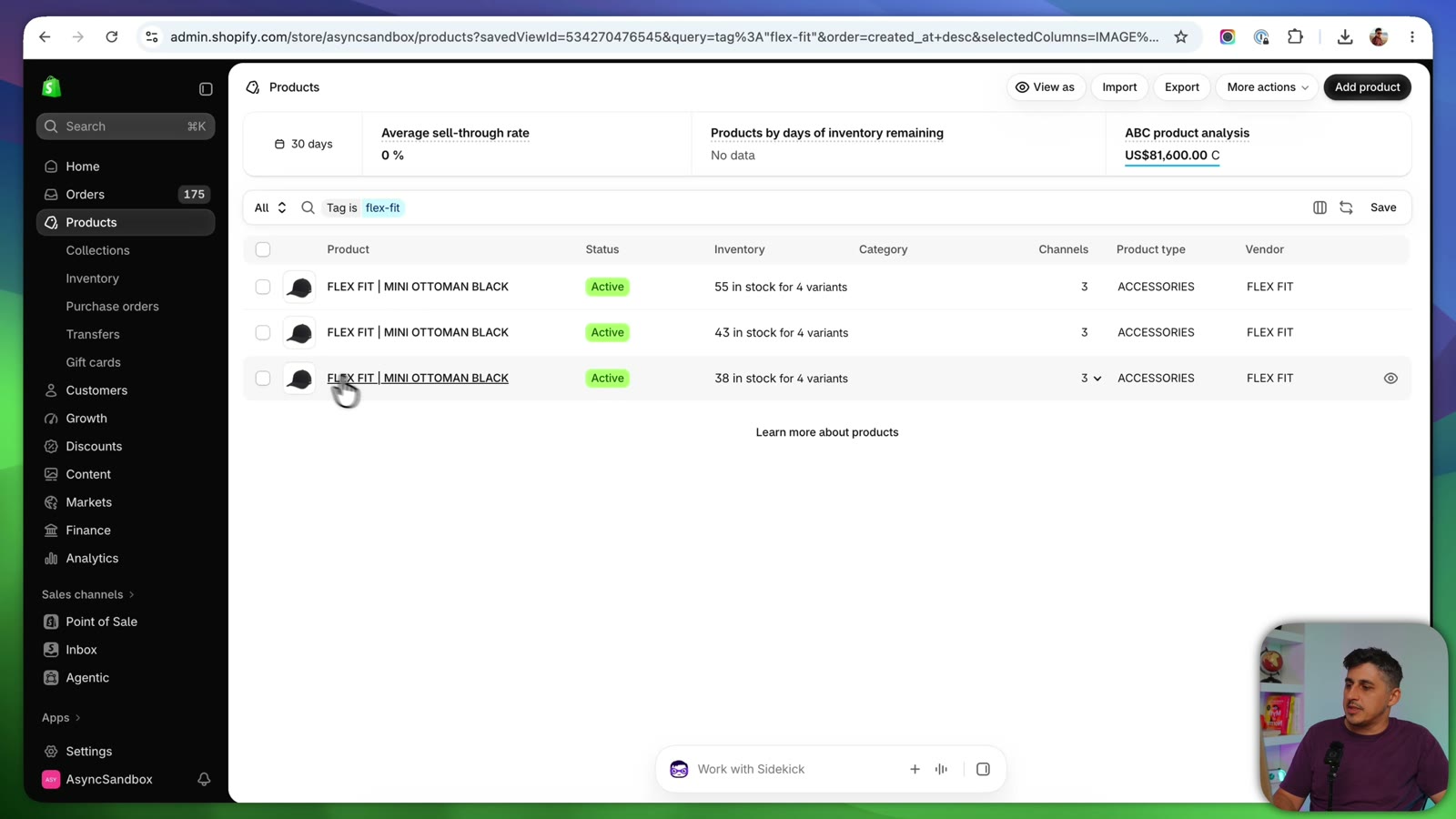 Filtering Shopify products by tag to find the original product and its copies