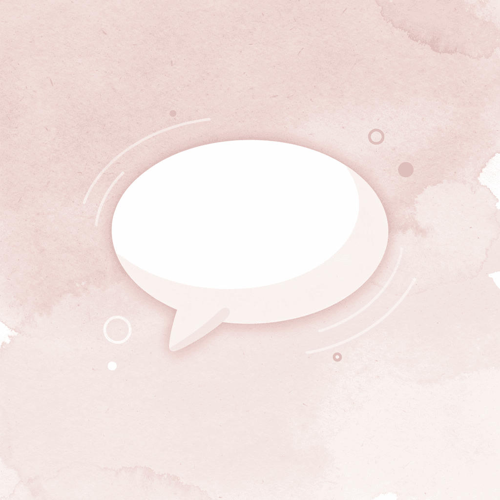 Speech bubble representing the word Bismillah being spoken