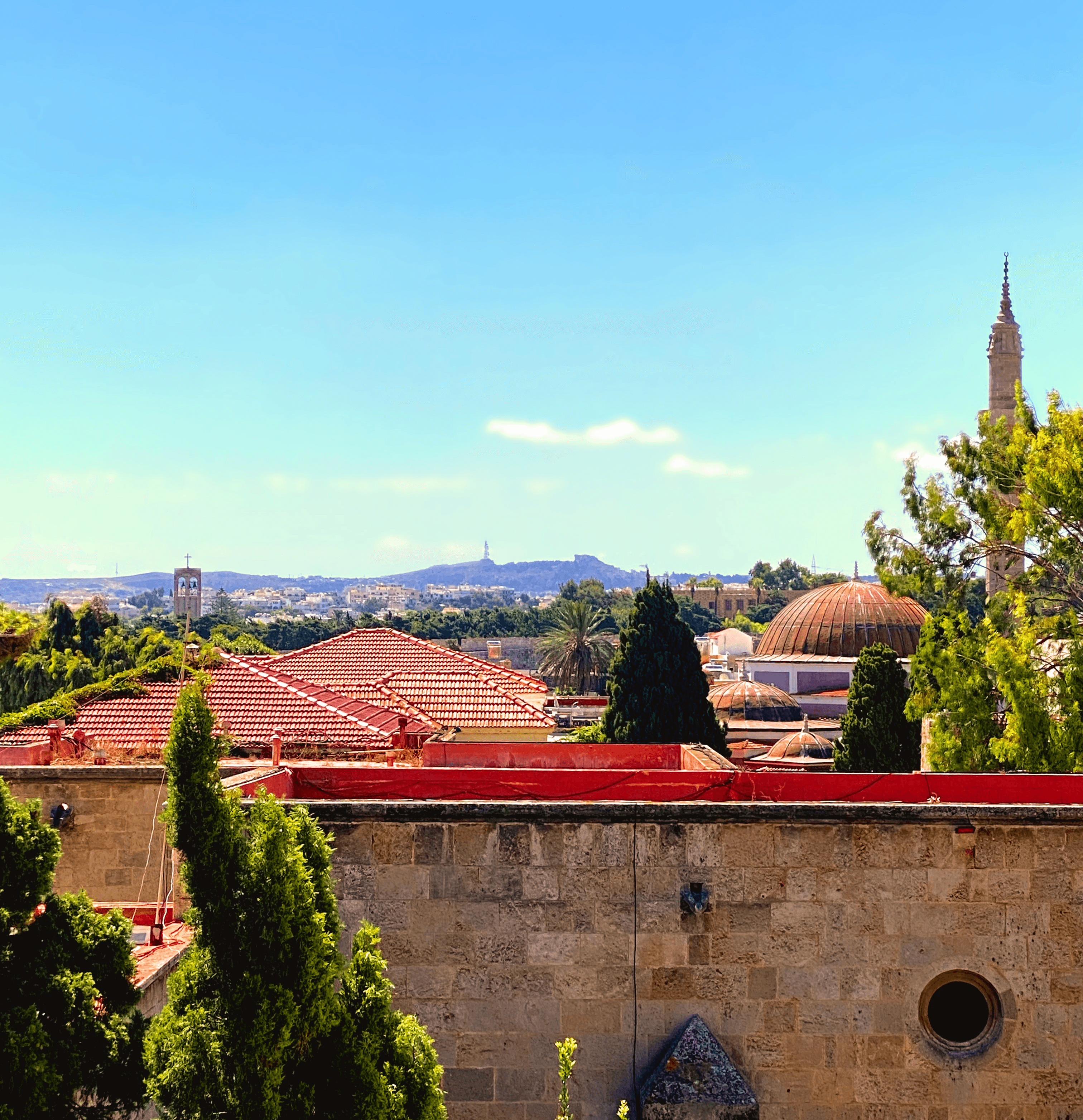 Woman walking along a race track