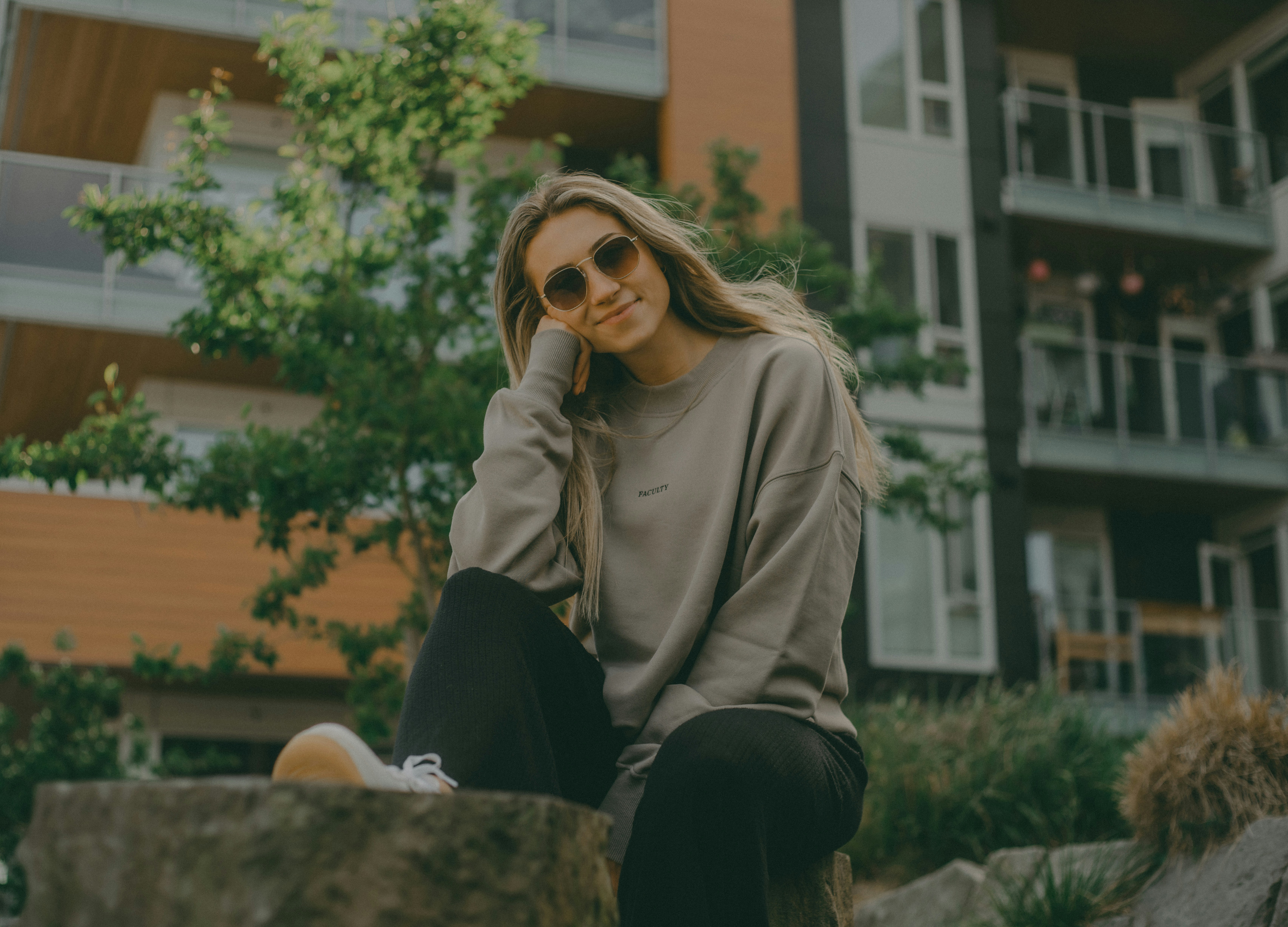 woman with glasses - Preppy Style