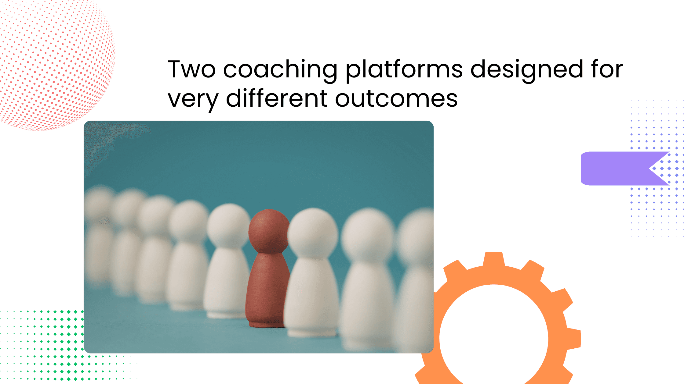 Row of figures highlighting different coaching platform outcomes for growing coaching businesses and communities.