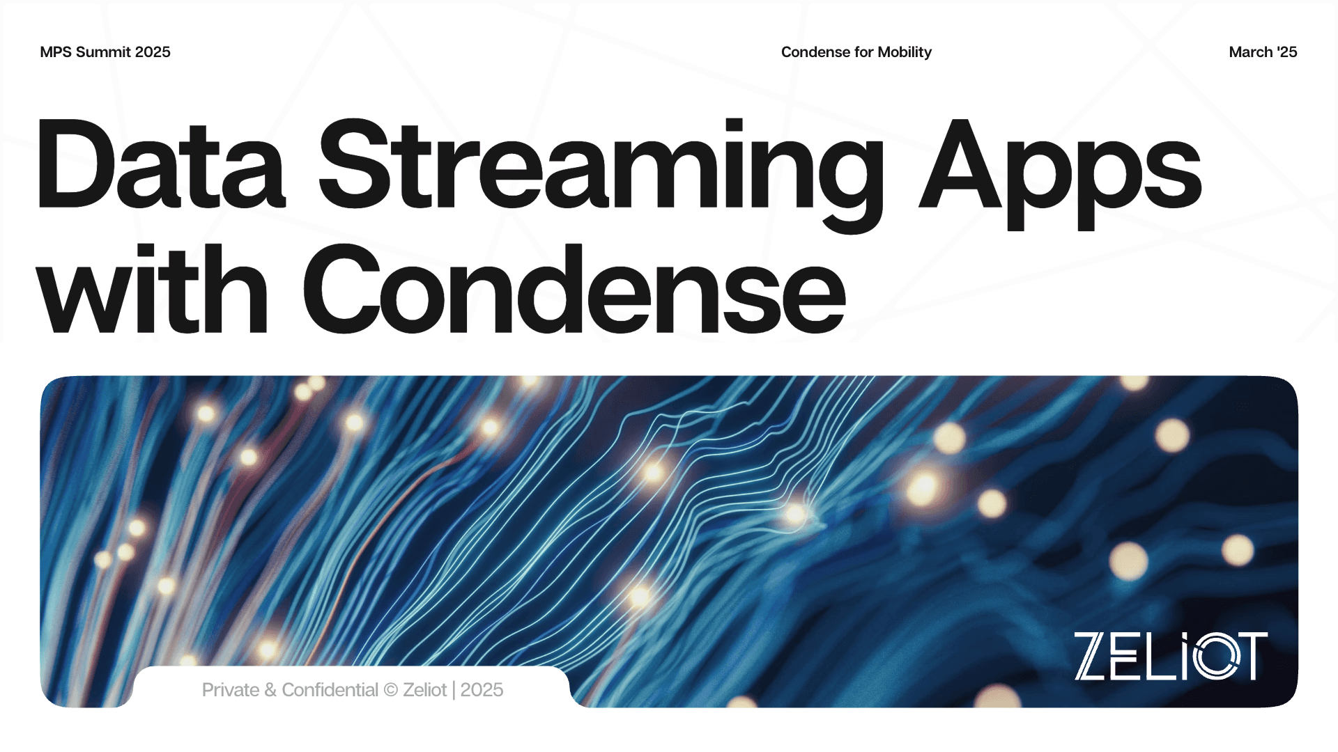 Condense for Connected Mobility - Build Data Streaming Applications easily with Condense