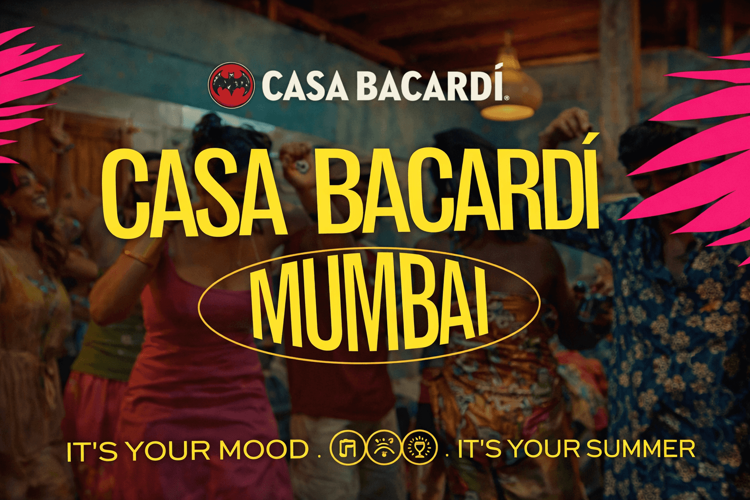 Modern food magazine brochure mockup with bold typography and bright yellow accents