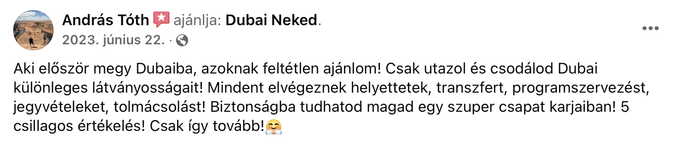 dubai utazás dubaineked vélemények