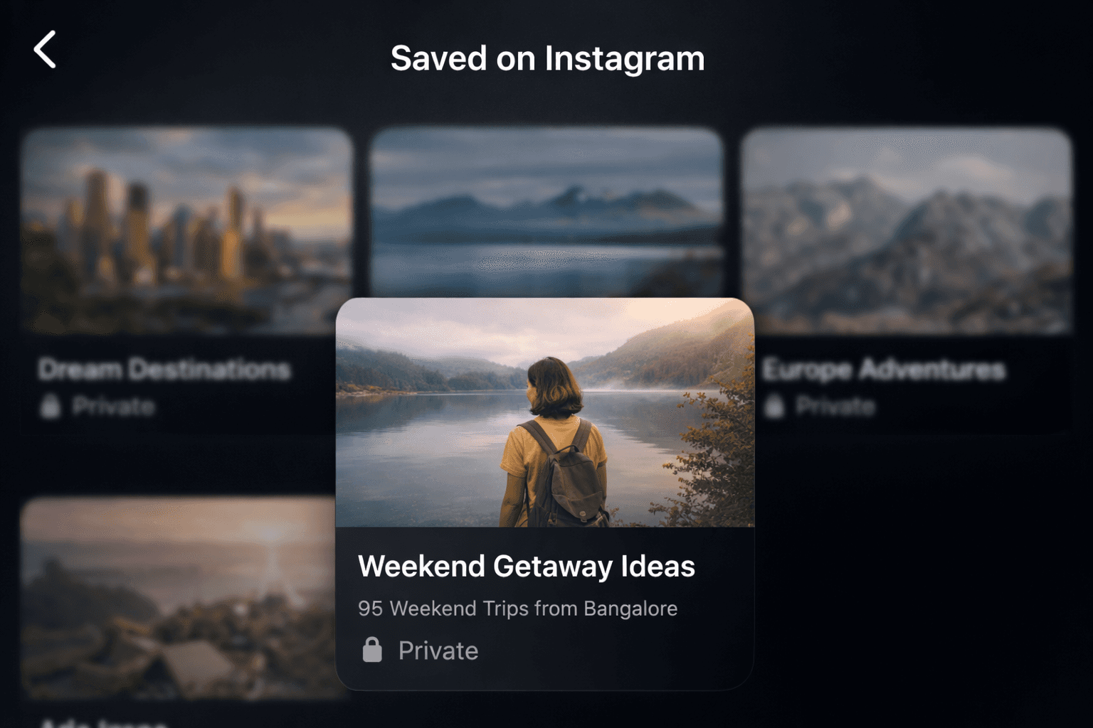The image shows the steps involved in sharing any Instagram / TikTok/ reddit / website content with glide. The steps are simple, share the "dm" icon, then select the "share to" icon, scroll down and select "glide" from the share sheet (you might have to pin glide to your share sheet depending on the OS you are using) - that's it! Click glide and you are one stop closer to actually making use of your content :)