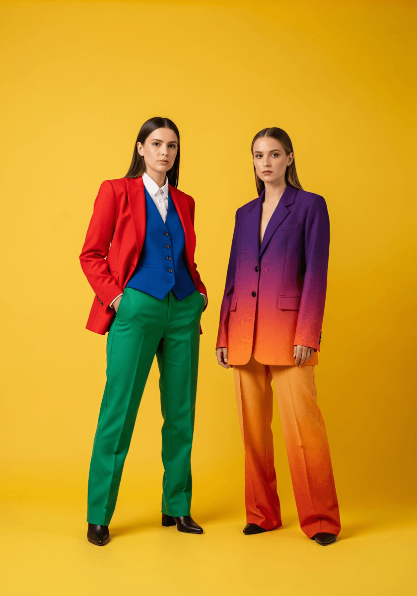 girls in multi color clothes