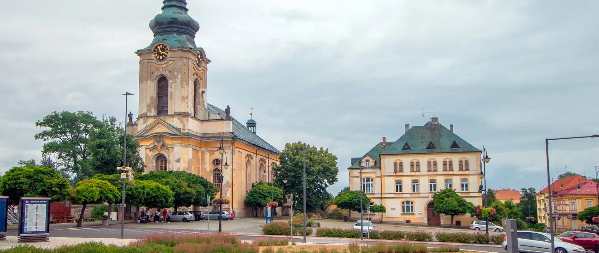 Centrum Varnsdorfu. Město ve Šluknovském výběžku, kde podporujeme oživení sousedství.
