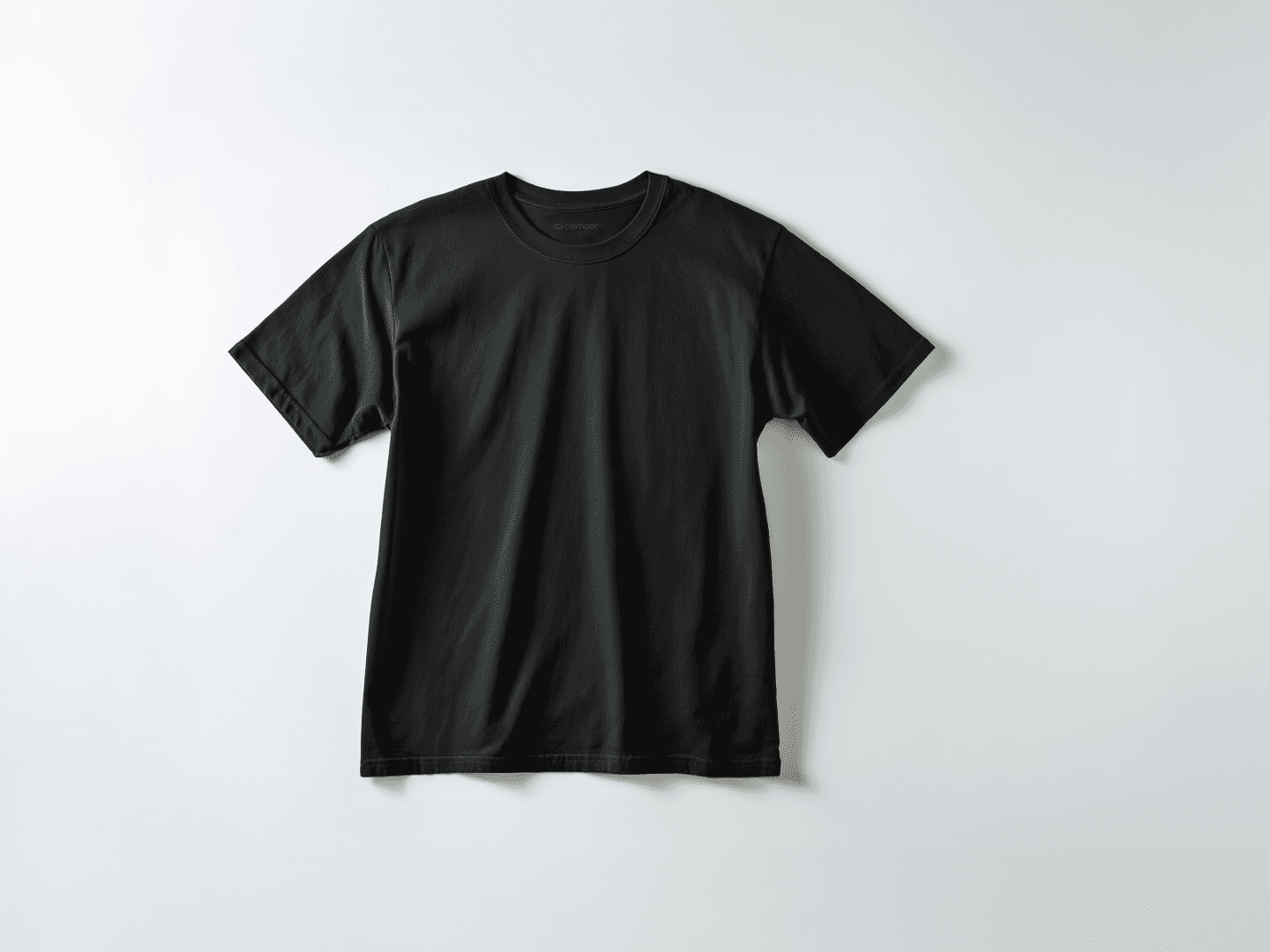 full image of a black tee