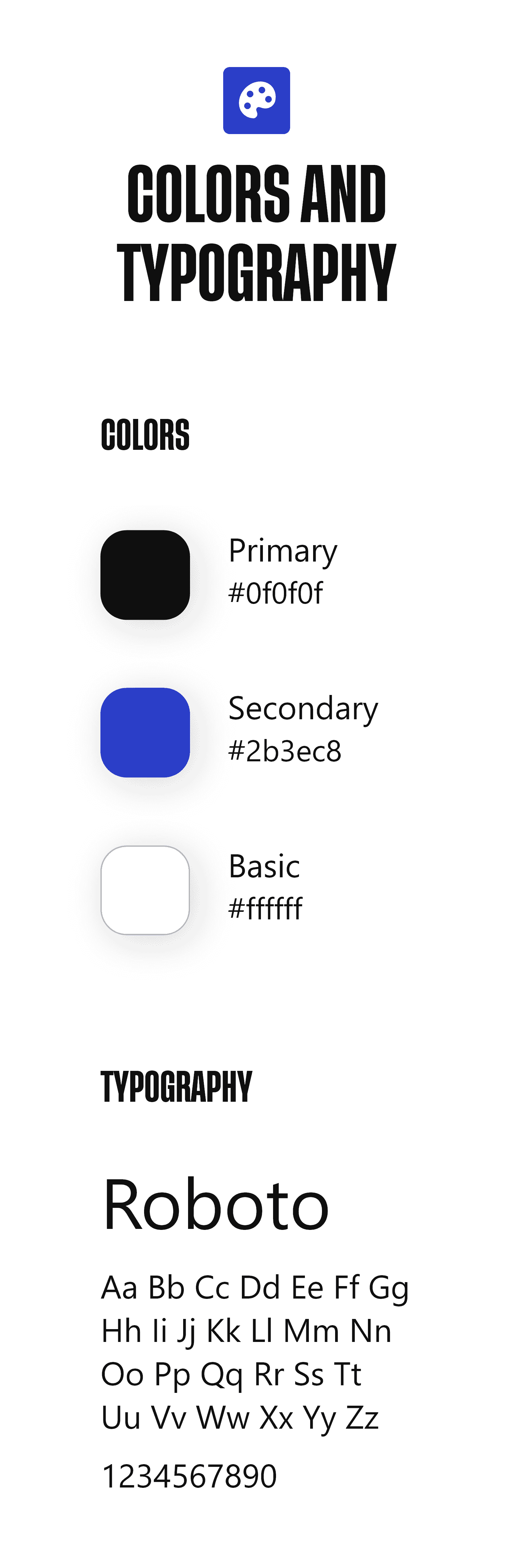 Colors and Typography