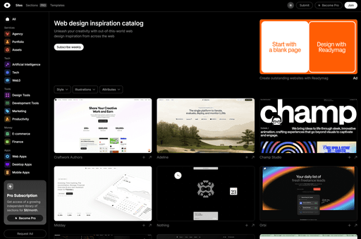 Top 25 UI Inspiration Sites in 2025 - Create UI Blog