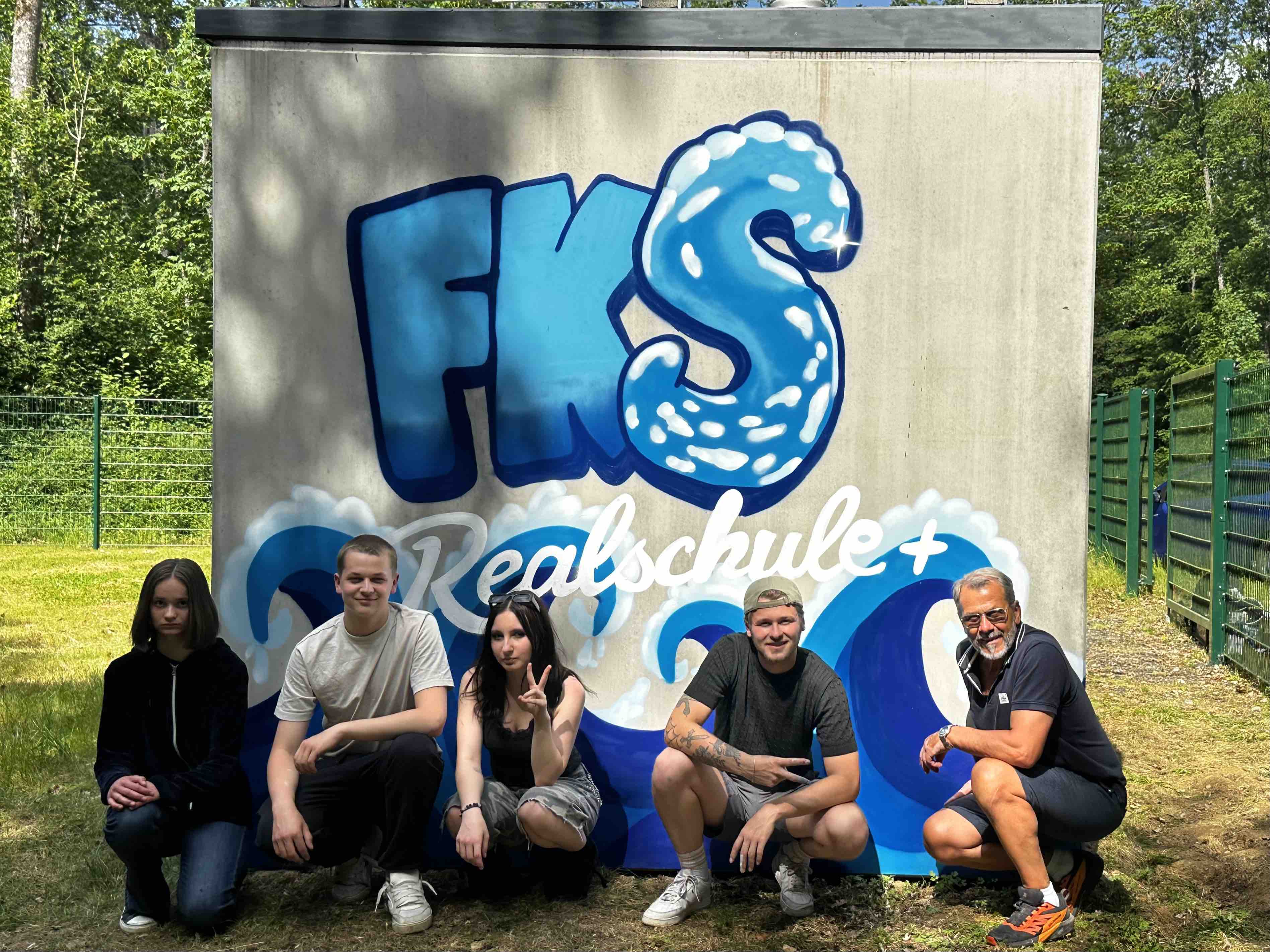 Graffiti-Workshop mit Schülern der Friedrich Karl Ströher Realschule Plus in Simmern