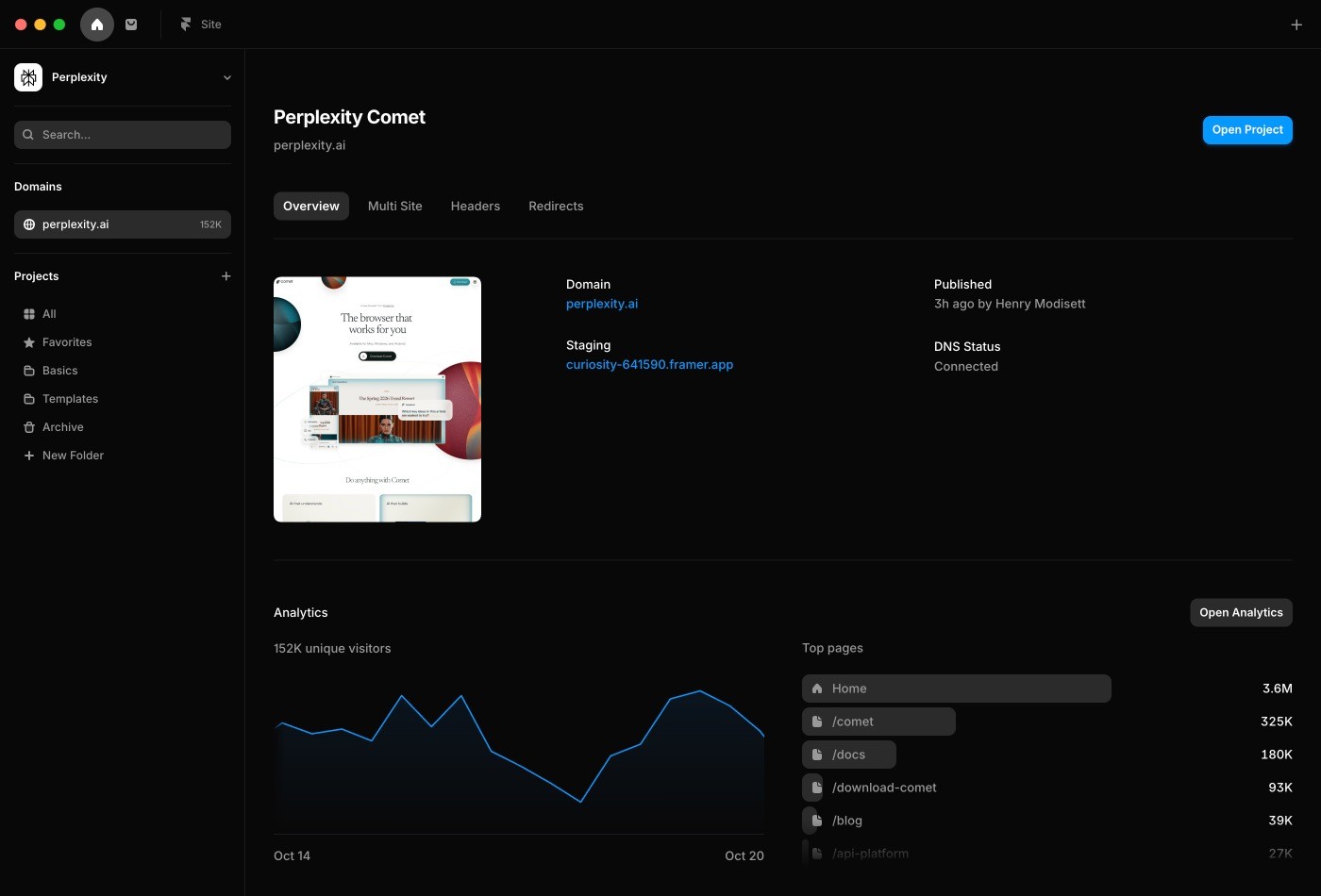 Framer hosting and domains