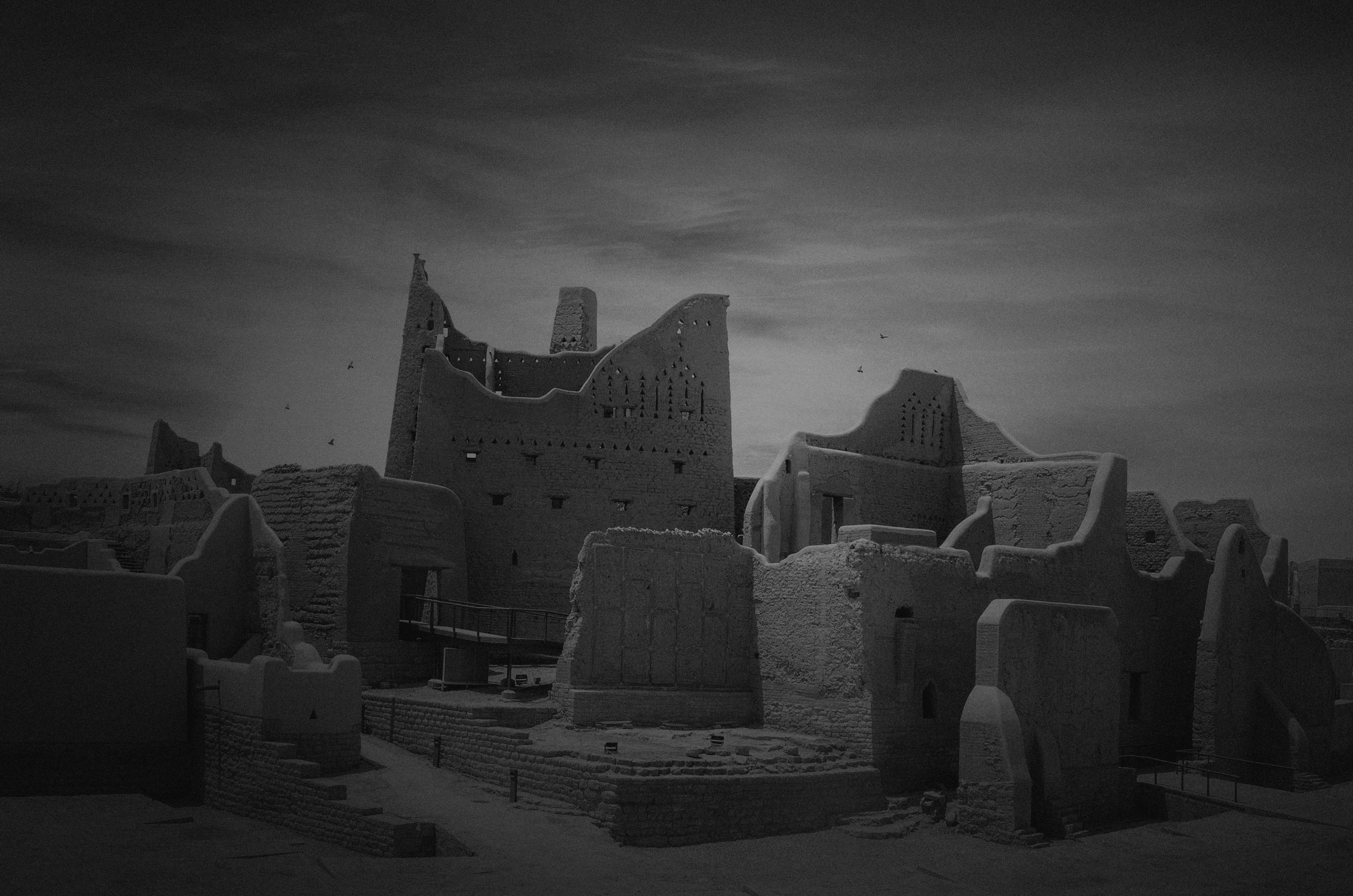 Background image of Salwa Palace in Diriyah, to illustrate context on the studio's work