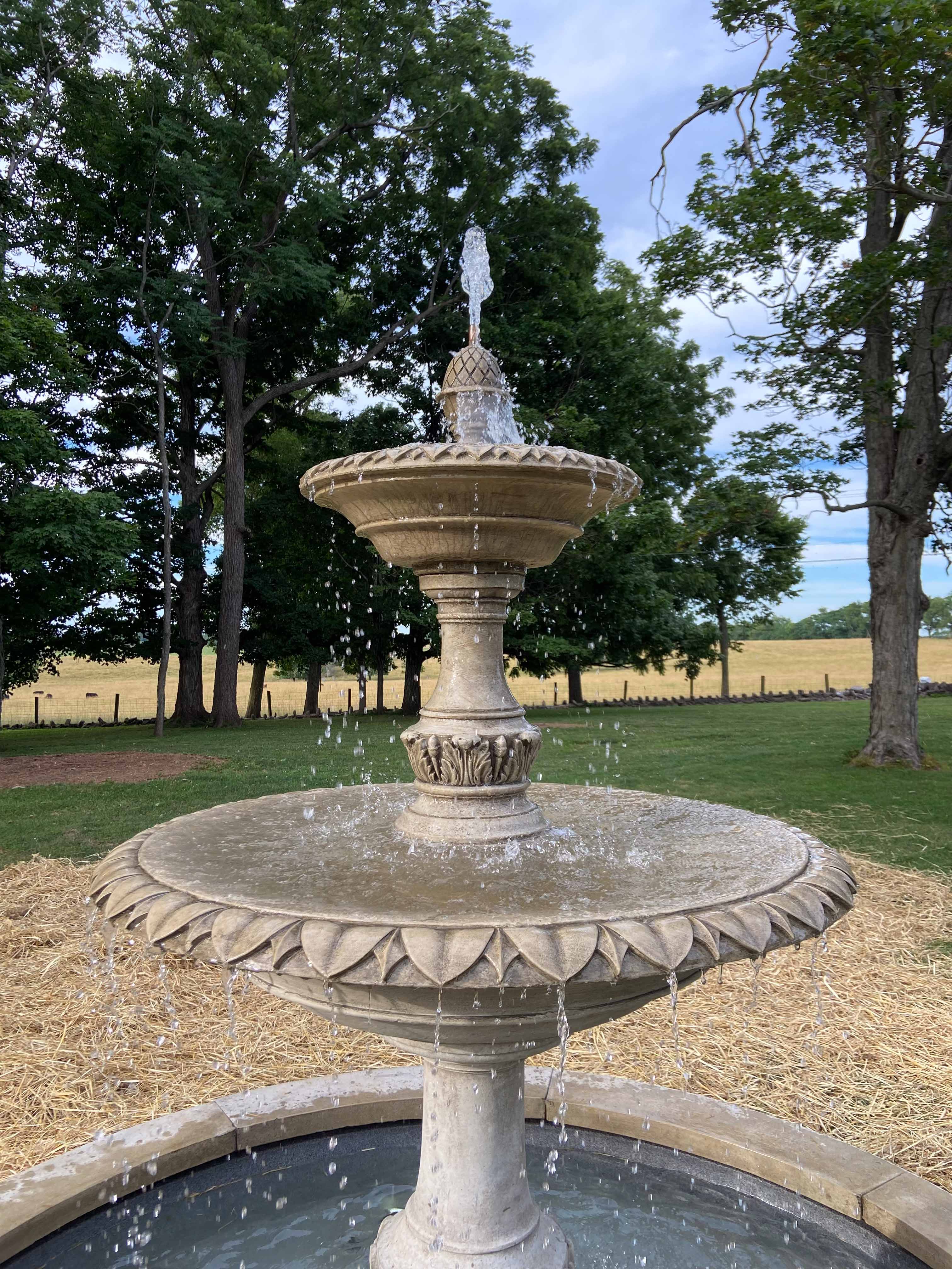 fountain working
