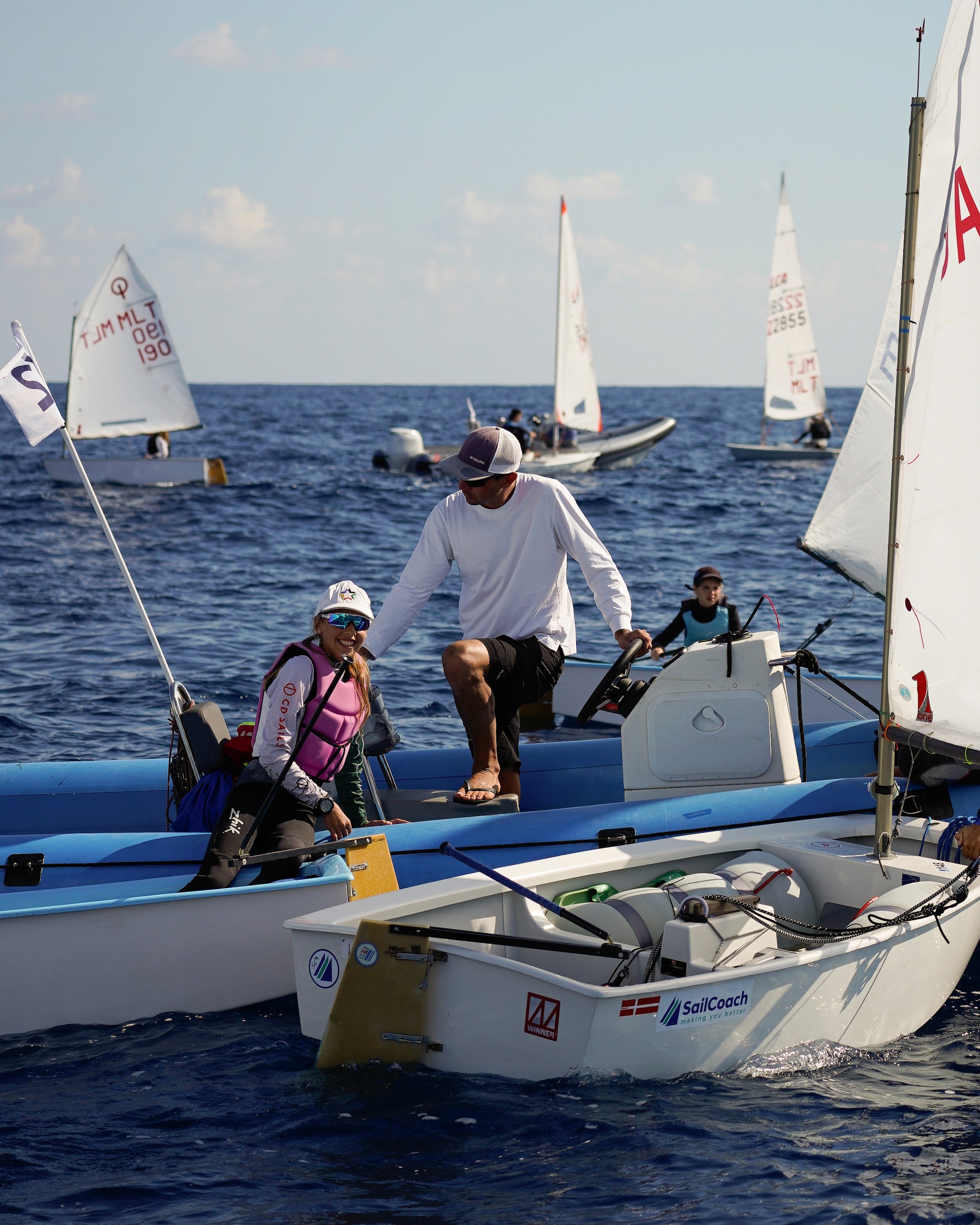 A man learning to surf
