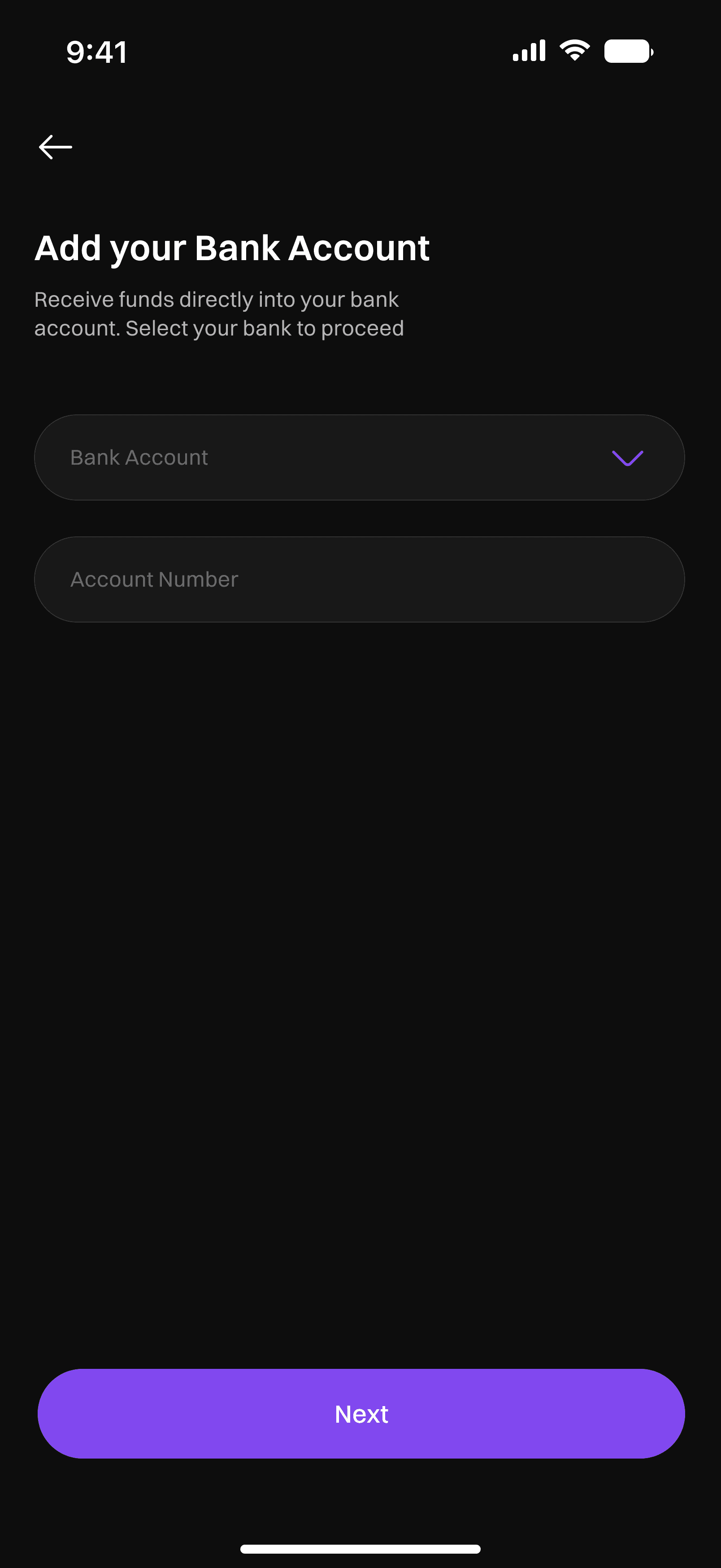 Dashboard & Add Bank, screen 2