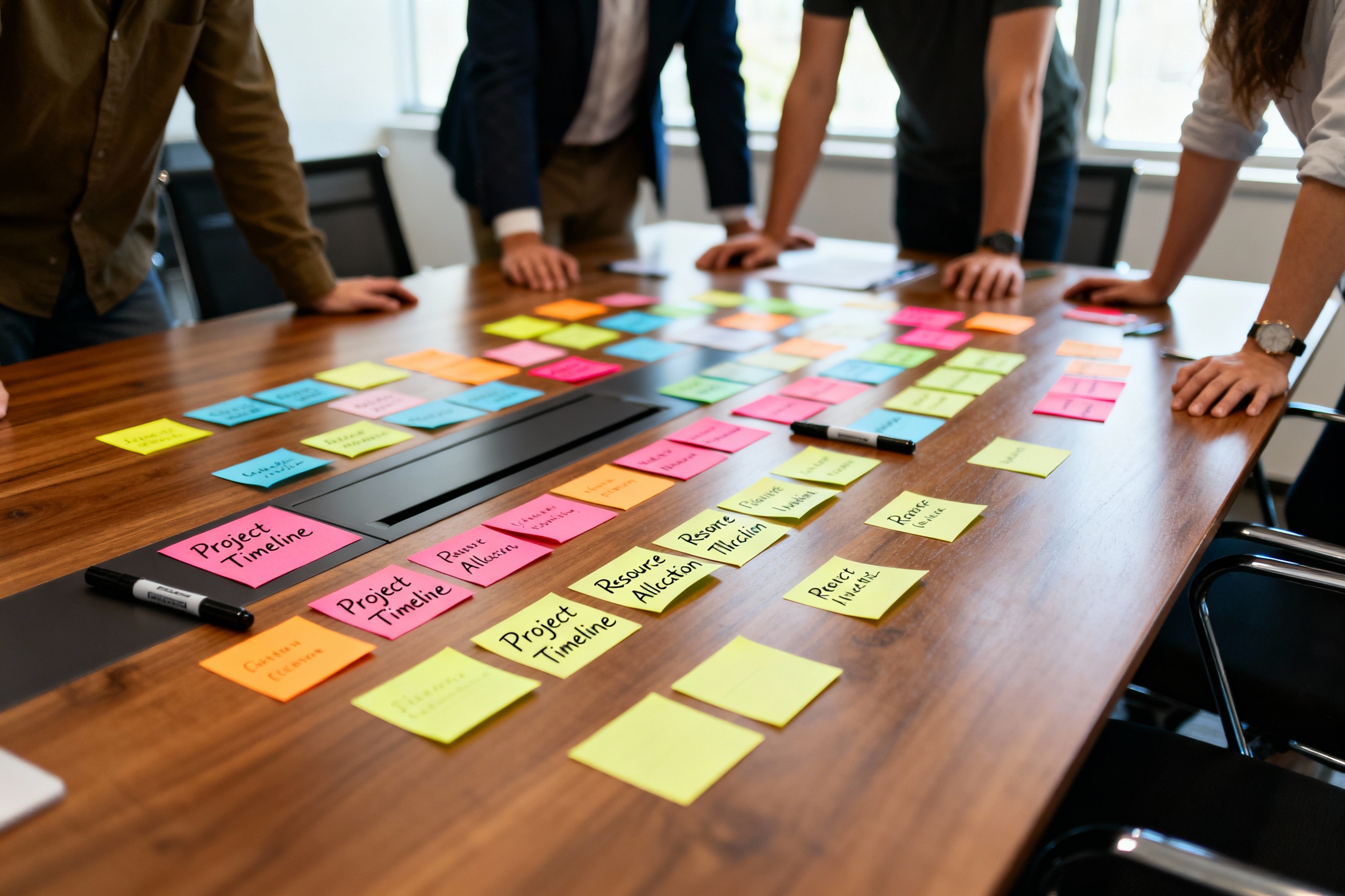 man sitting beside woman looking at a contract on DocuSign