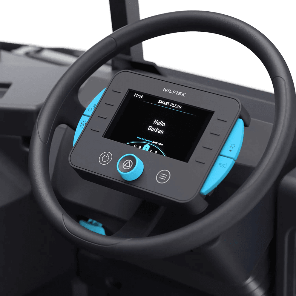 Redefining user management in an industrial cleaning machine