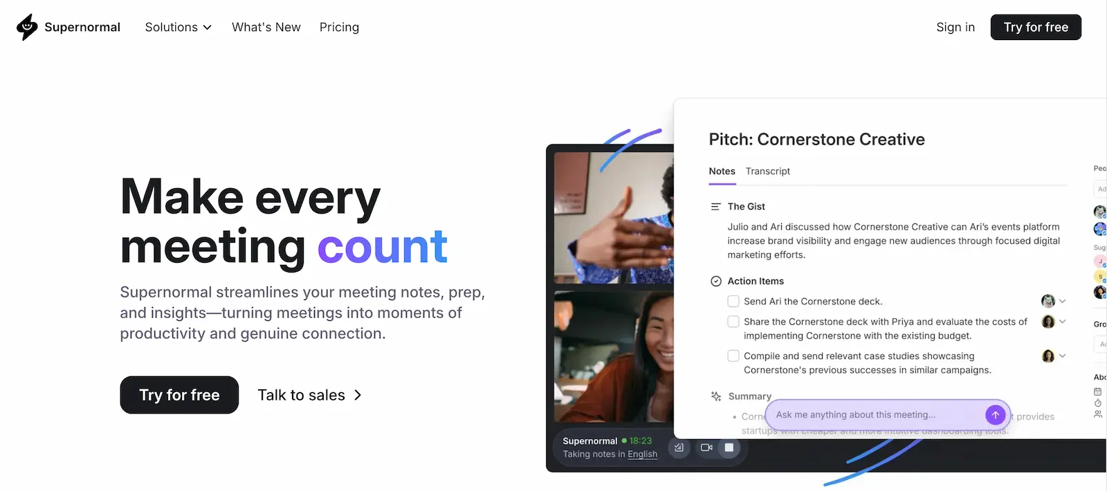supernormal homepage