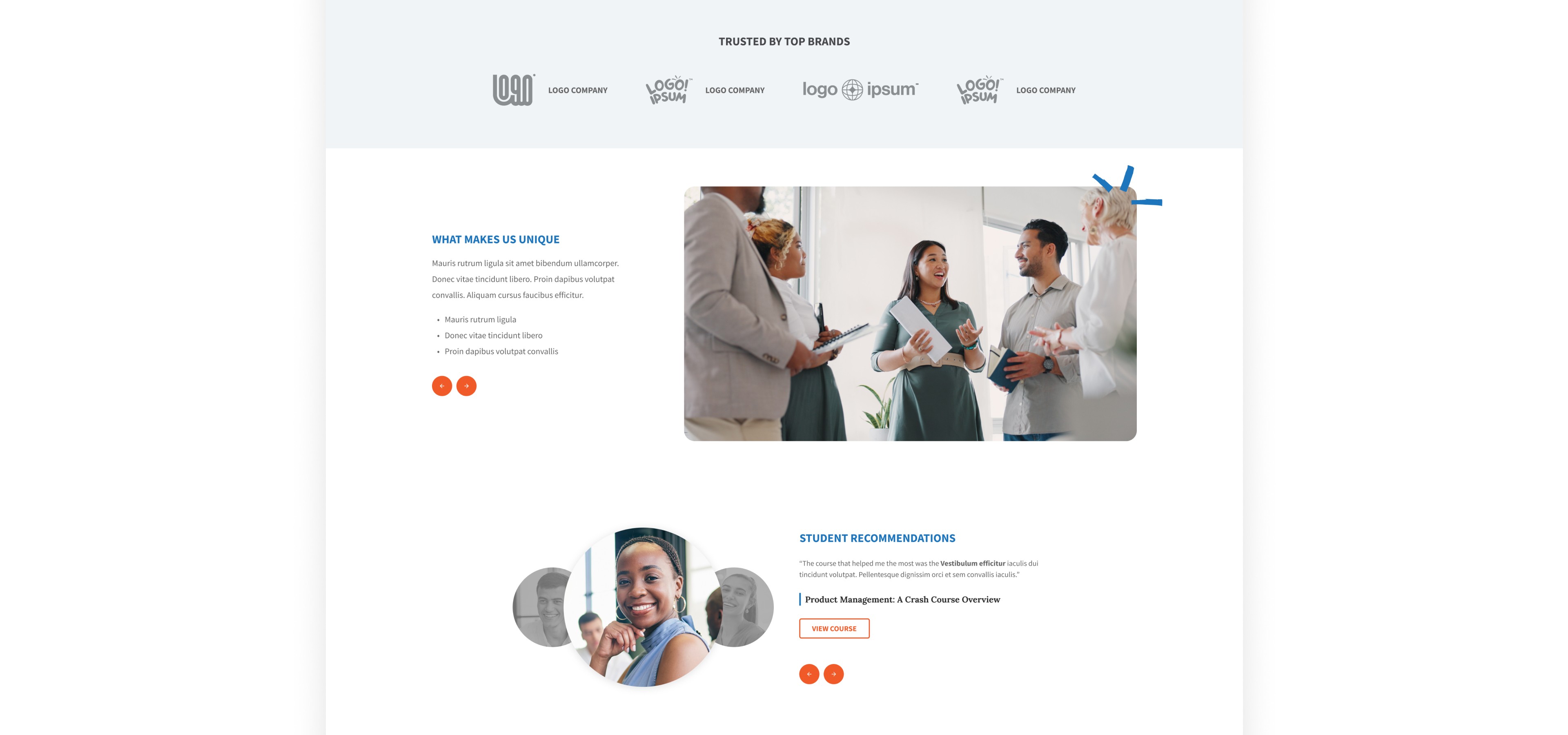 Middle of web design for TPG