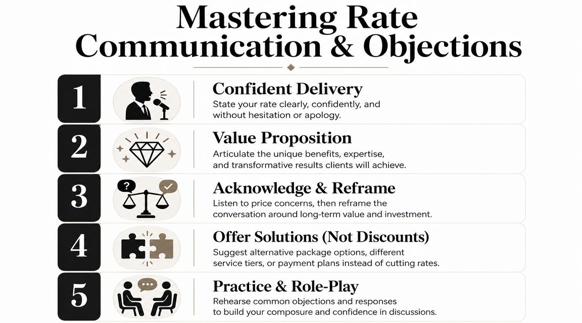 Communicate Your Rates and Handle Objections