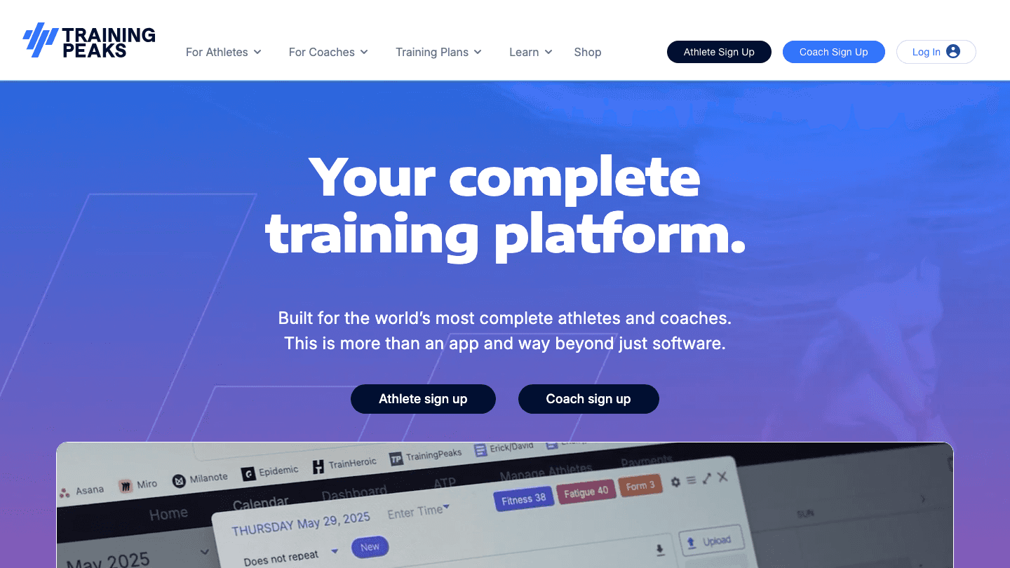 TrainingPeaks: complete training platform for Polar athletes
