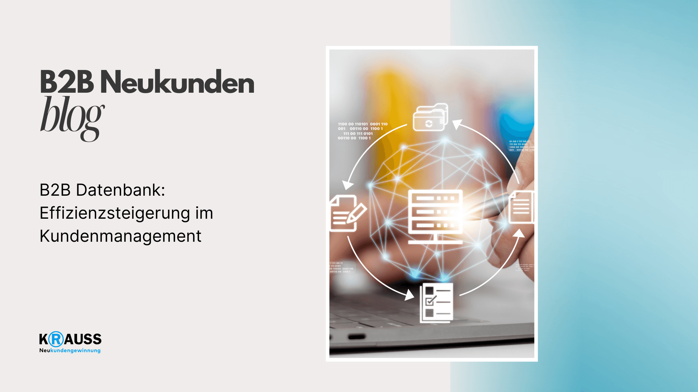 B2B Datenbank Effizienzsteigerung im Kundenmanagement