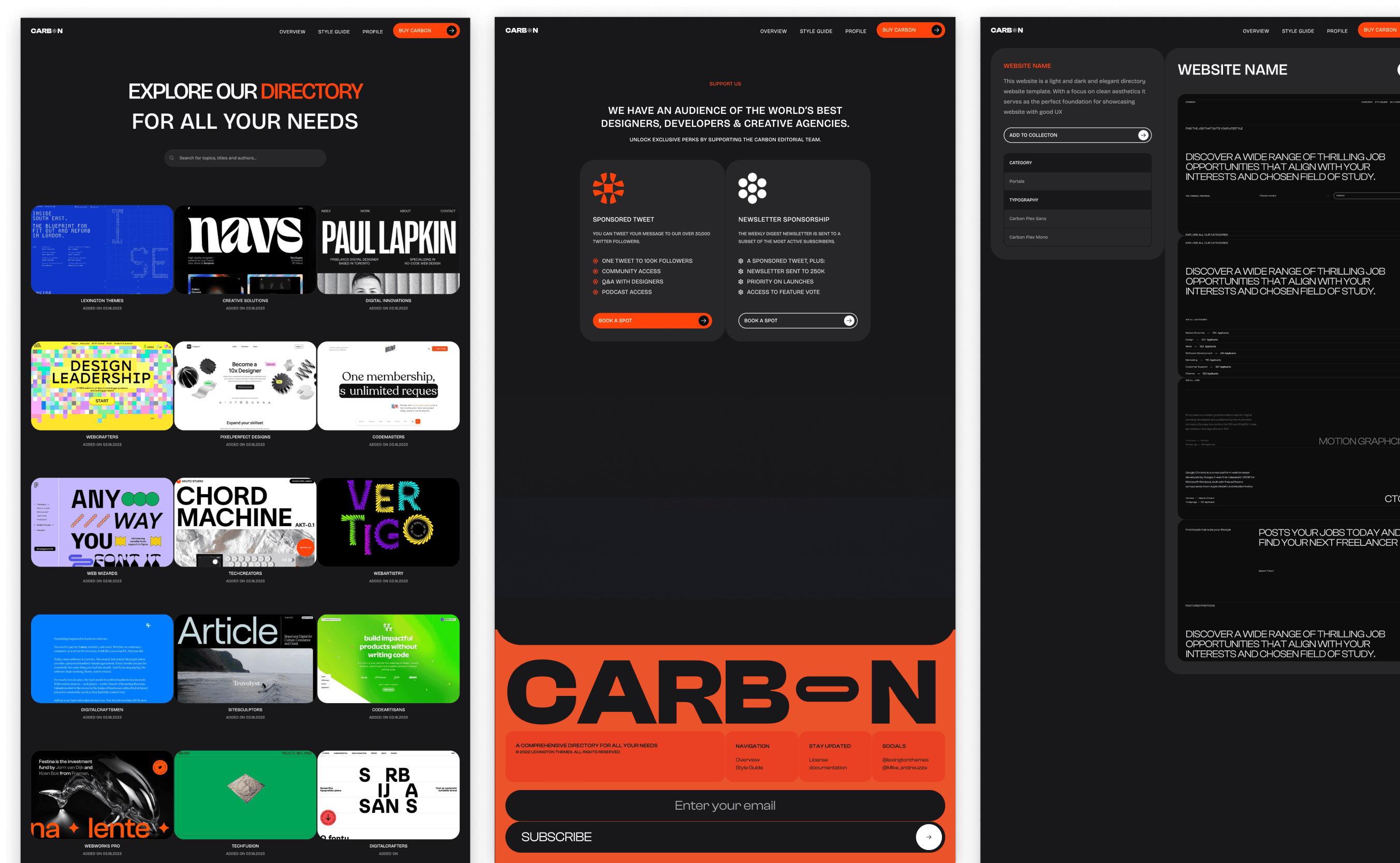 Carbon lexington themes