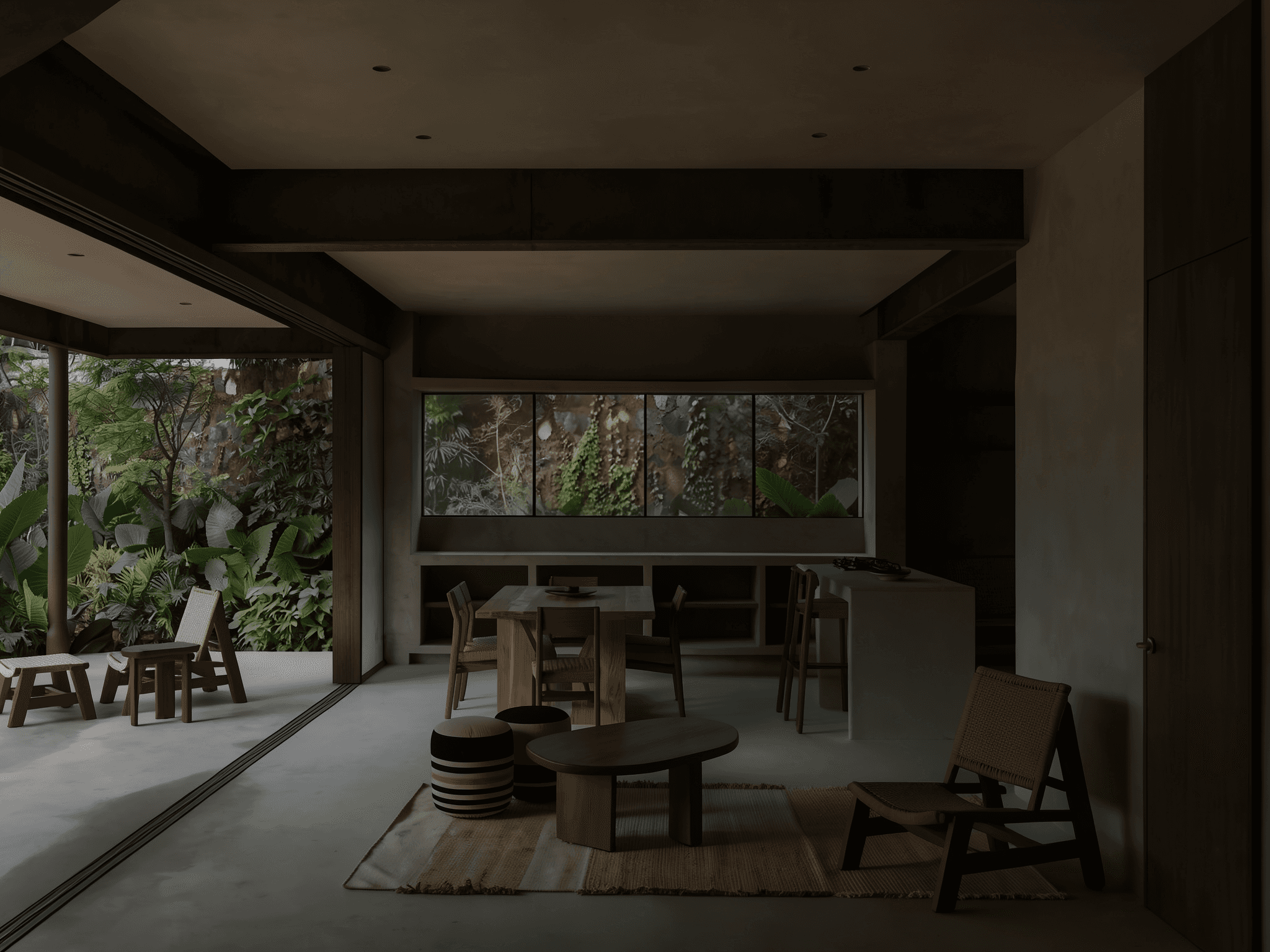 Modern room. AI-generated.