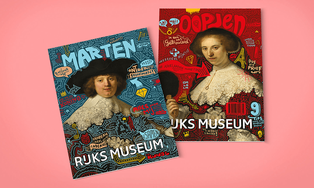 Grafisch ontwerp Rijksmuseum Marten en Oopjen magazine