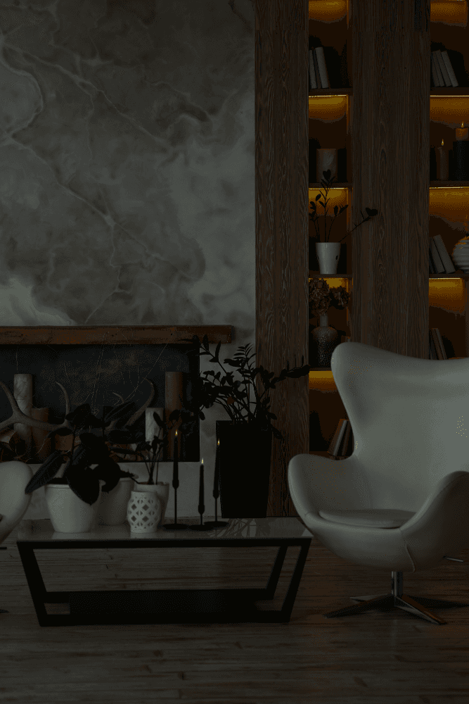 A person stands in a sandstone cave.