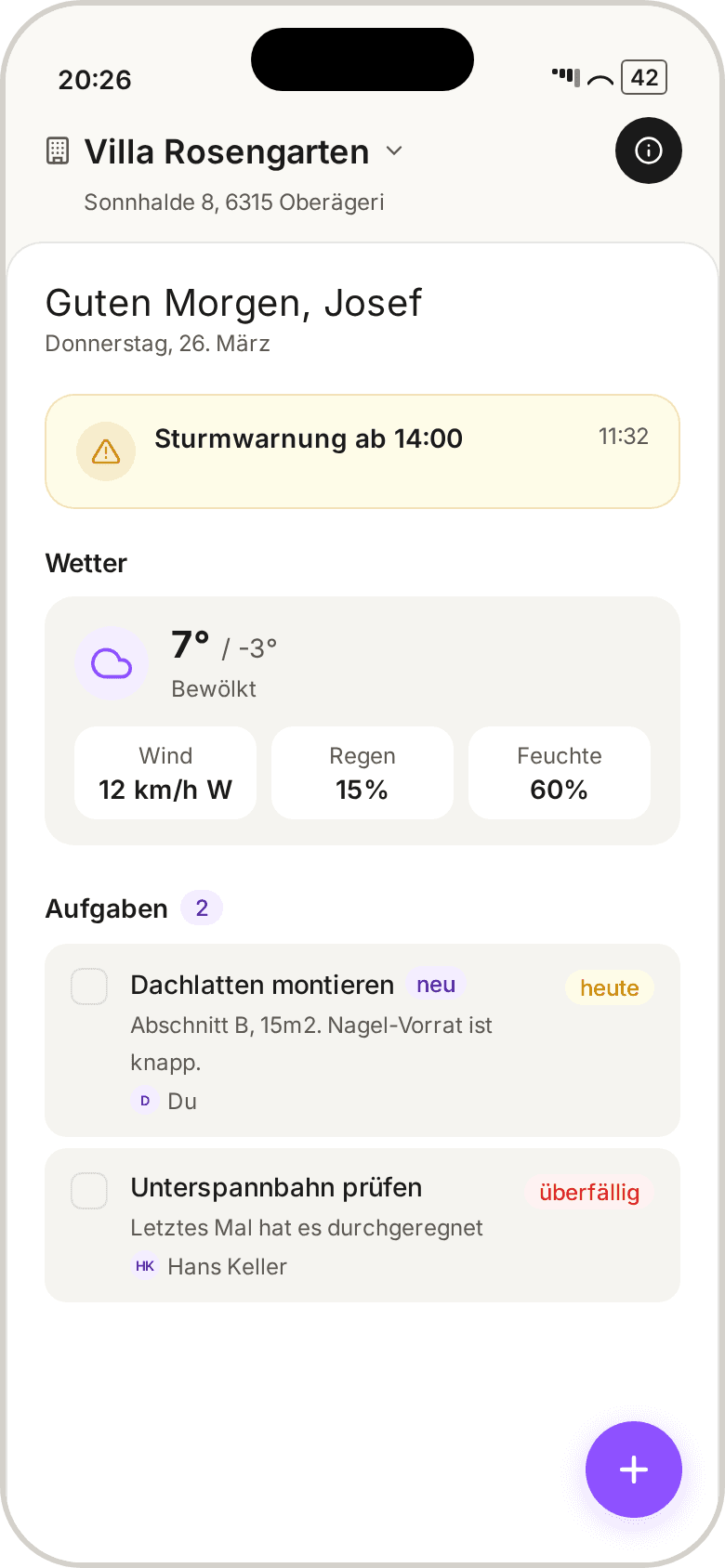 Kommunikation mit Struktur